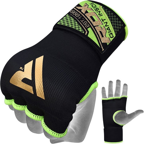 RDX 75CM GEL INNER GLOVES WITH WRIST STRAP/Gre-